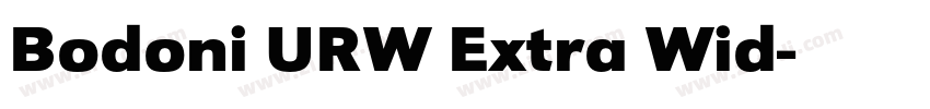 Bodoni URW Extra Wid字体转换